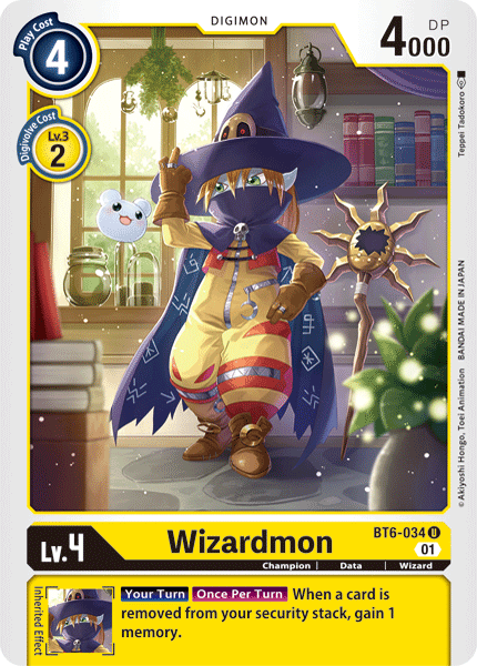 Wizardmon [BT6-034] [Double Diamond] (ONLINE ORDER ONLY)