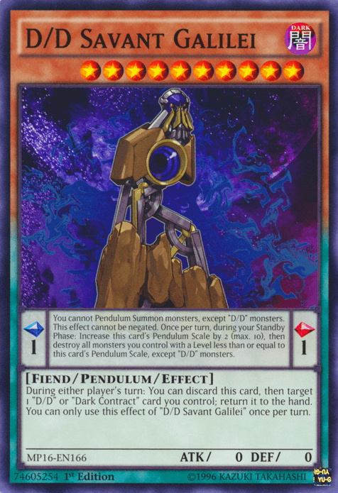 D/D Savant Galilei [MP16-EN166] Common (ONLINE ORDER ONLY)