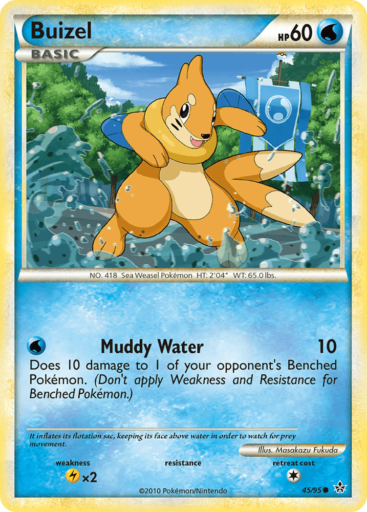 Buizel (45/95) [HeartGold & SoulSilver: Unleashed] (Online Only)