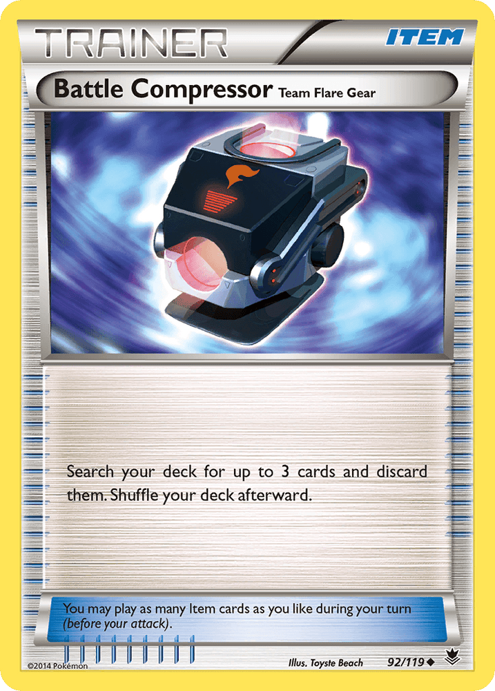 Battle Compressor Team Flare Gear (92/119) [XY: Phantom Forces] (Online Only)