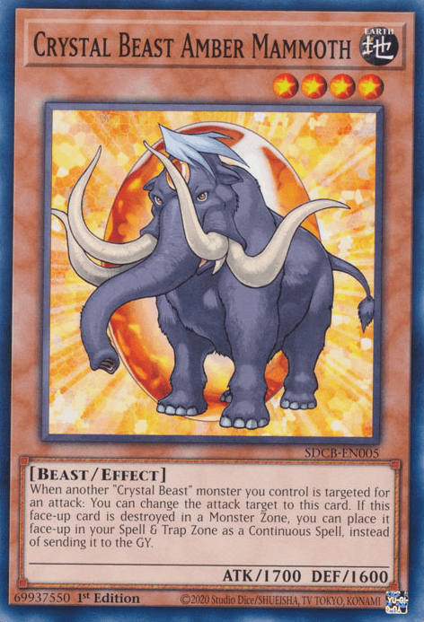 Crystal Beast Amber Mammoth [SDCB-EN005] Common (ONLINE ORDER ONLY)