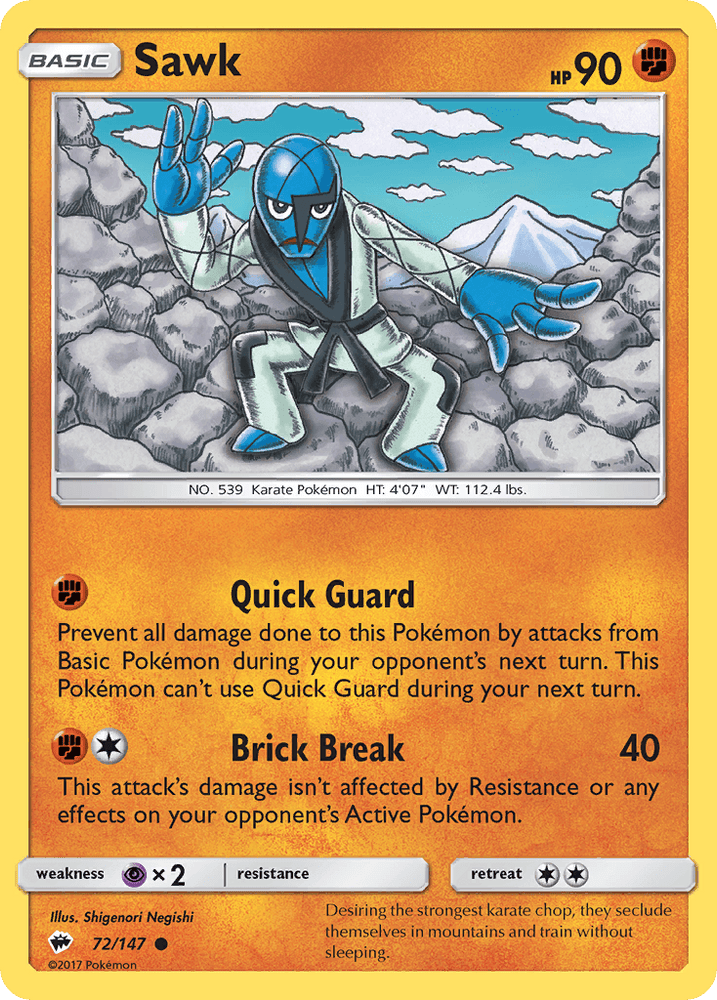 Sawk (72/147) [Sun & Moon: Burning Shadows] (Online Only)