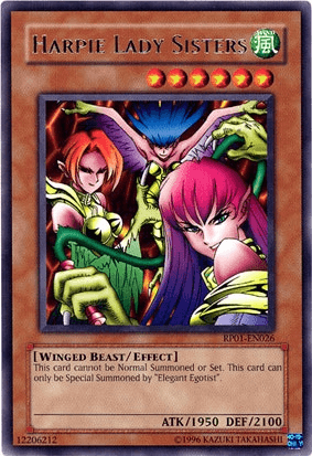Harpie Lady Sisters [RP01-EN026] Rare (ONLINE ORDER ONLY)