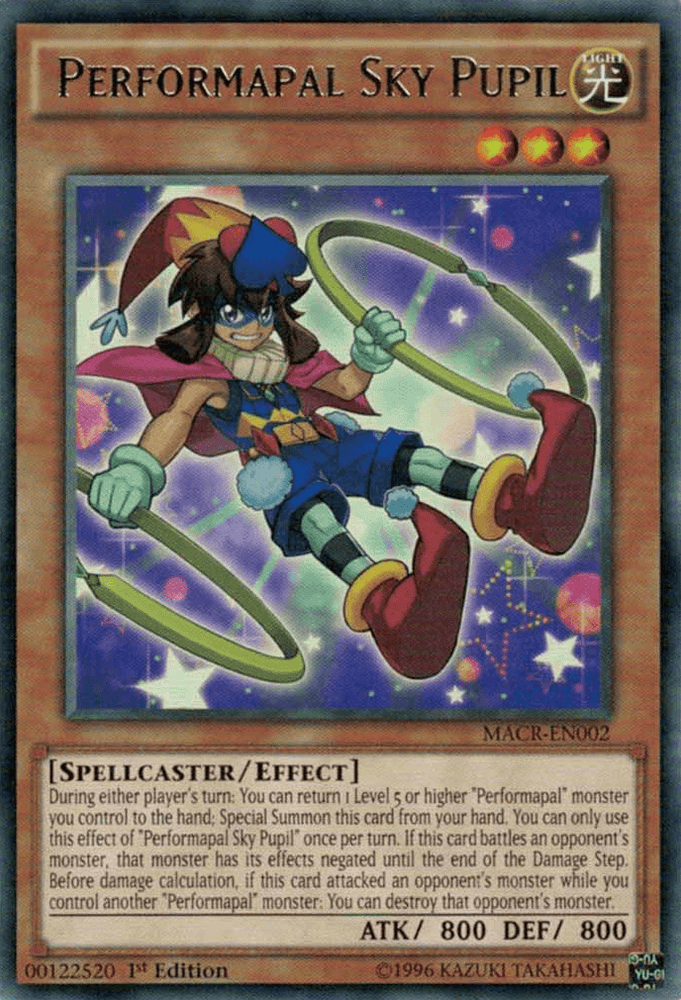 Performapal Sky Pupil [MACR-EN002] Rare (ONLINE ORDER ONLY)