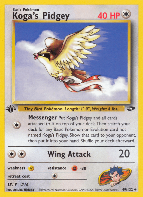 Koga's Pidgey (49/132) [Gym Challenge 1st Edition] (Online Only)