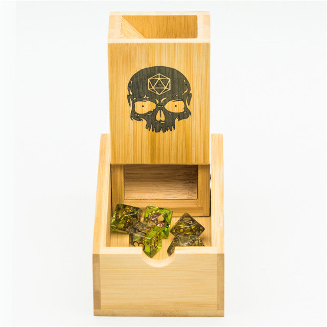 Bamboo Dice Tower Skull Dice Logo (Online Only)