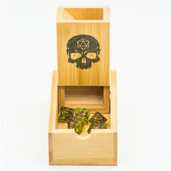 Bamboo Dice Tower Skull Dice Logo (Online Only)