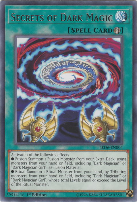 Secrets of Dark Magic [LED6-EN004] Rare (ONLINE ORDER ONLY)
