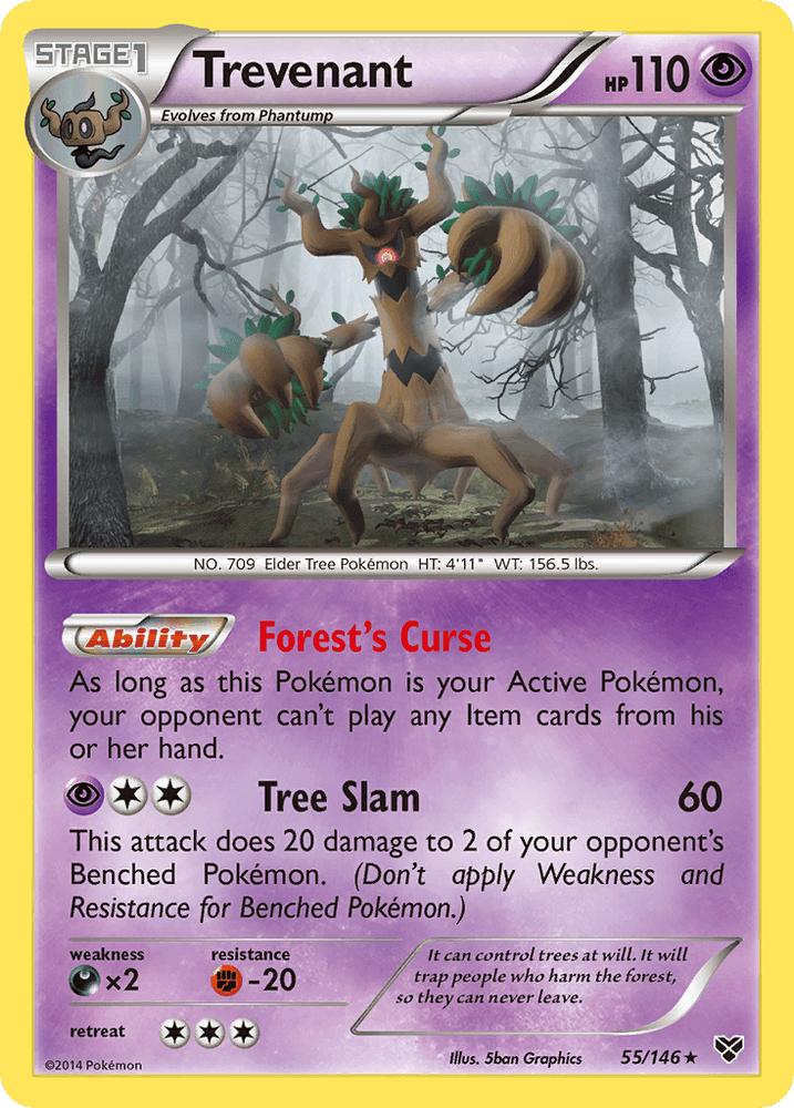 Trevenant (55/146) [XY: Base Set] (Online Only)