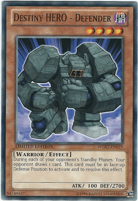 Destiny HERO - Defender [WGRT-EN019] Common (ONLINE ORDER ONLY)