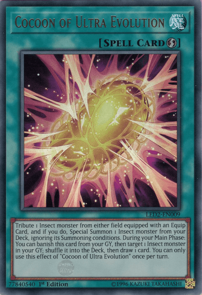 Cocoon of Ultra Evolution [LED2-EN009] Ultra Rare (ONLINE ORDER ONLY)