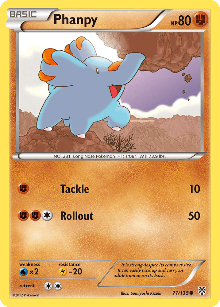 Phanpy (71/135) [Black & White: Plasma Storm] (Online Only)