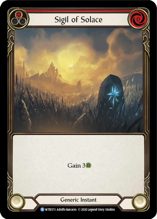 Sigil of Solace (Red) [U-WTR173] (Welcome to Rathe Unlimited)  Unlimited Rainbow Foil - Anime Imports LLC