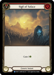 Sigil of Solace (Red) [U-WTR173] (Welcome to Rathe Unlimited)  Unlimited Rainbow Foil - Anime Imports LLC