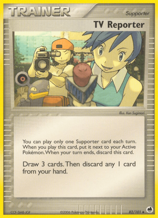 TV Reporter (82/101) [EX: Dragon Frontiers] (Online Only)