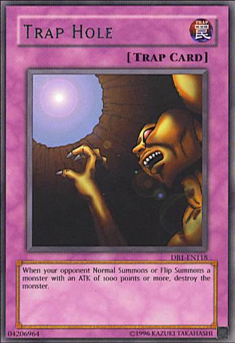Trap Hole [DB1-EN118] Rare (ONLINE ORDER ONLY)