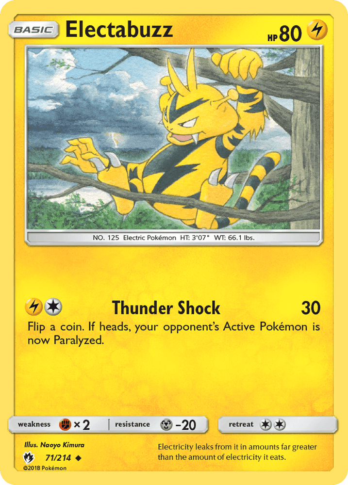 Electabuzz (71/214) [Sun & Moon: Lost Thunder] (Online Only)
