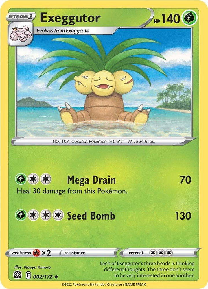 Exeggutor (002/172) [Sword & Shield: Brilliant Stars] (Online Only)