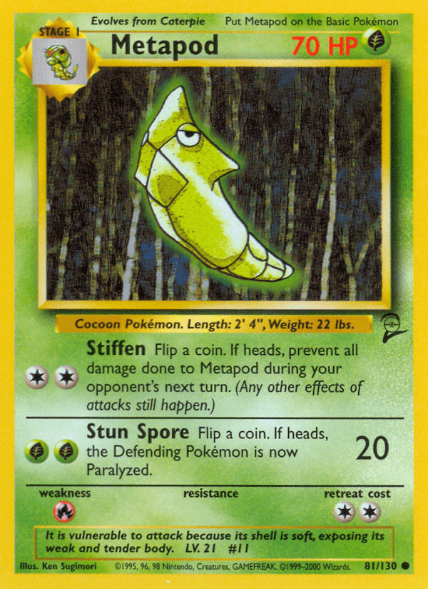 Metapod (81/130) [Base Set 2] (Online Only)