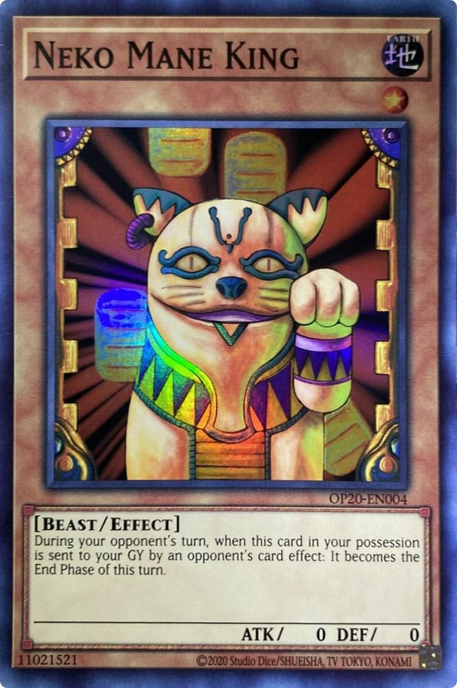 Neko Mane King [OP20-EN004] Super Rare (ONLINE ORDER ONLY)