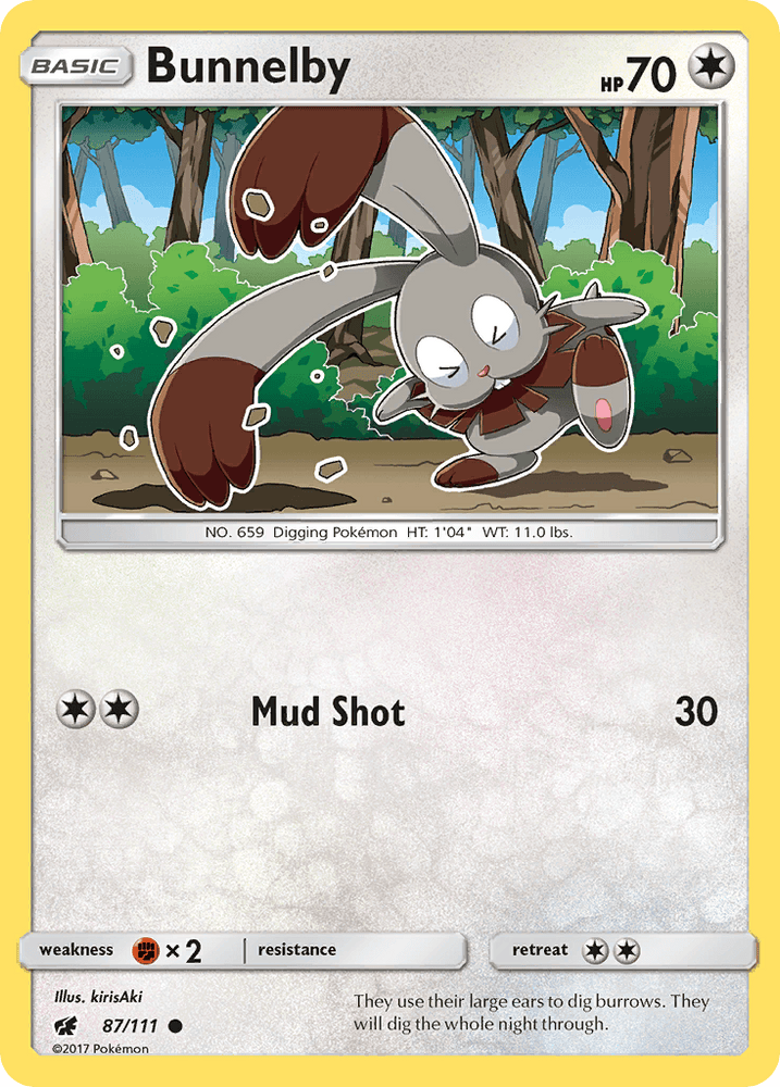 Bunnelby (87/111) [Sun & Moon: Crimson Invasion] (Online Only)
