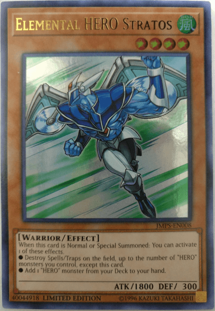Elemental Hero Stratos [JMPS-EN008] Ultra Rare (ONLINE ORDER ONLY)