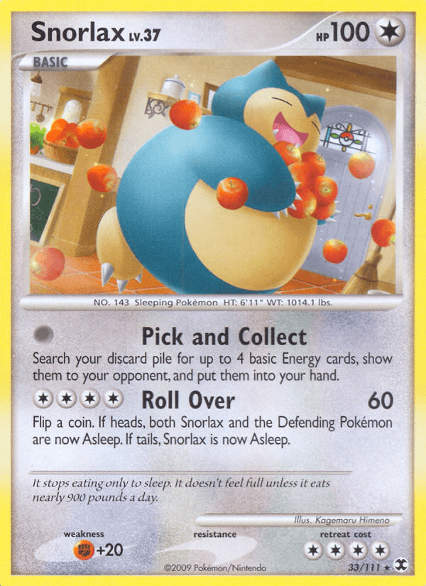 Snorlax (33/111) [Platinum: Rising Rivals] (Online Only)