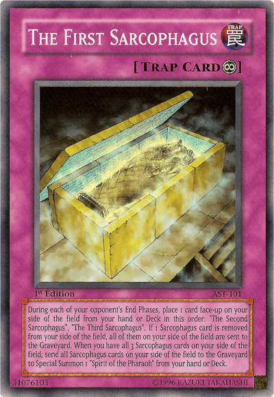 The First Sarcophagus [AST-101] Super Rare (ONLINE ORDER ONLY)