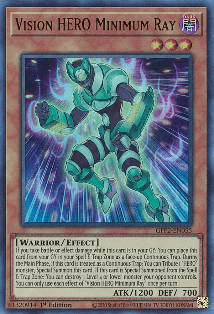 Vision HERO Minimum Ray [GFP2-EN055] Ultra Rare (ONLINE ORDER ONLY)