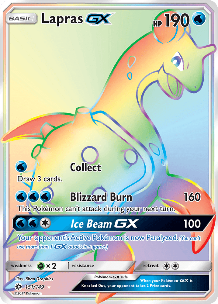 Lapras GX (151/149) [Sun & Moon: Base Set] (Online Only)