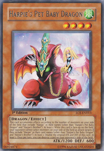 Harpie's Pet Baby Dragon [EOJ-EN013] Rare (ONLINE ORDER ONLY)