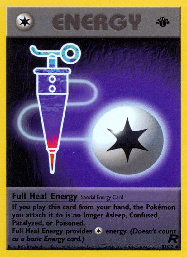 Full Heal Energy (81/82) [Team Rocket 1st Edition] (Online Only)
