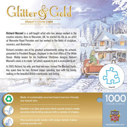 Glitter & Gold - Chapel's Winter Light 1000 Piece Jigsaw Puzzle (ONLINE ORDER ONLY)
