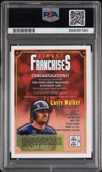 2023 TOPPS FINEST FLASHBACKS LARRY WALKER AUTOGRAPH #182 - PSA 9 (Online Order Only)