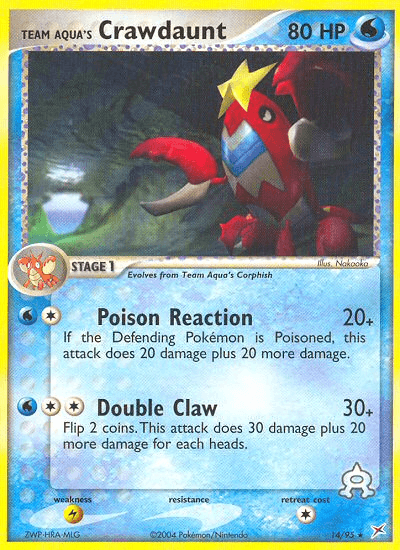 Team Aqua's Crawdaunt (14/95) [EX: Team Magma vs Team Aqua] (Online Only)