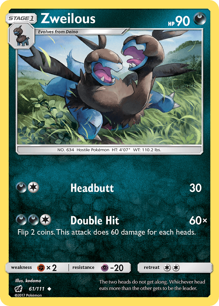 Zweilous (61/111) [Sun & Moon: Crimson Invasion] (Online Only)