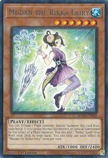Mudan the Rikka Fairy [MAZE-EN048] Rare (ONLINE ORDER ONLY)