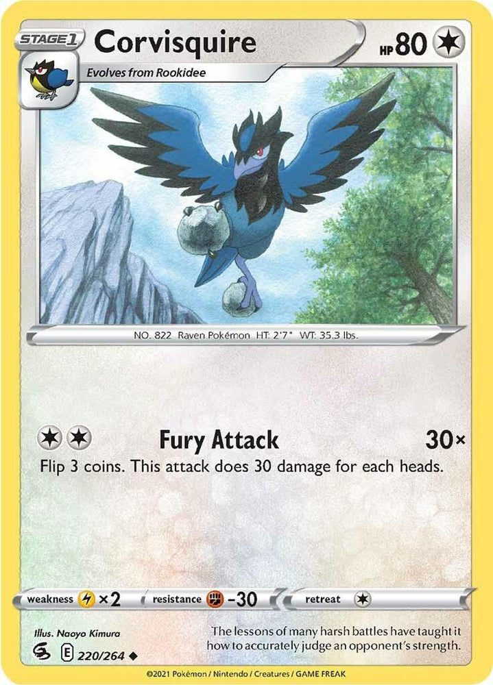 Corvisquire (220/264) [Sword & Shield: Fusion Strike] (Online Only)