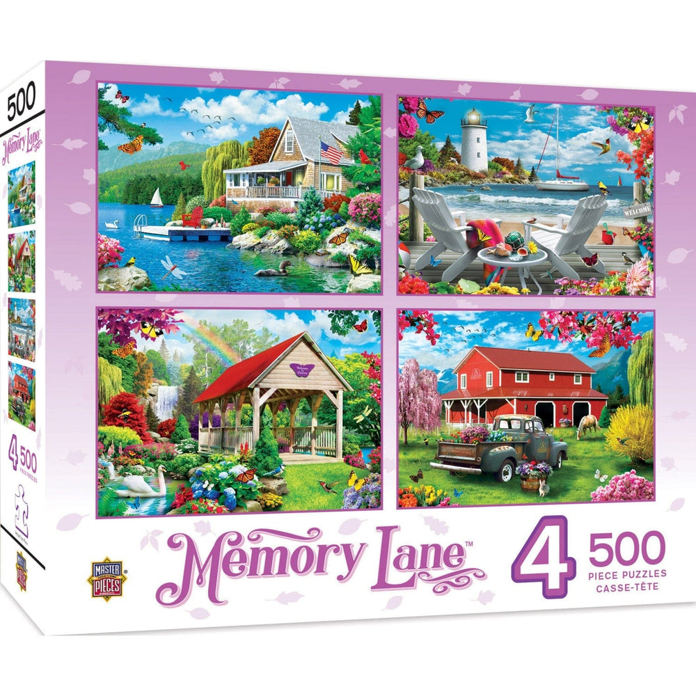 Memory Lane - 500 Piece Jigsaw Puzzles 4 Pack (ONLINE ORDER ONLY)