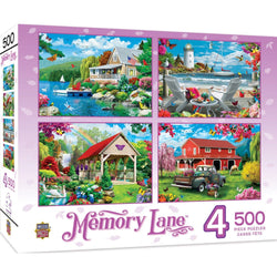 Memory Lane - 500 Piece Jigsaw Puzzles 4 Pack (ONLINE ORDER ONLY)