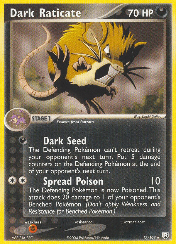 Dark Raticate (17/109) [EX: Team Rocket Returns] (Online Only)