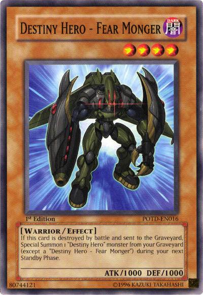 Destiny Hero - Fear Monger [POTD-EN016] Common (ONLINE ORDER ONLY)