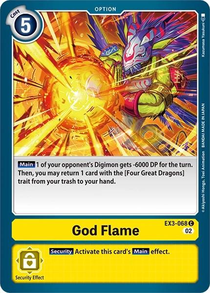 God Flame [EX3-068] [Revision Pack Cards] (ONLINE ORDER ONLY)