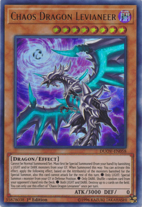 Chaos Dragon Levianeer [DUOV-EN058] Ultra Rare (ONLINE ORDER ONLY)