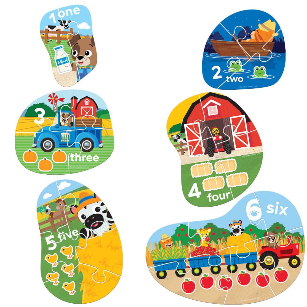 Baby Einstein - Farm Explorers 6-Pack Mini Shaped Jigsaw Puzzles (ONLINE ORDER ONLY)