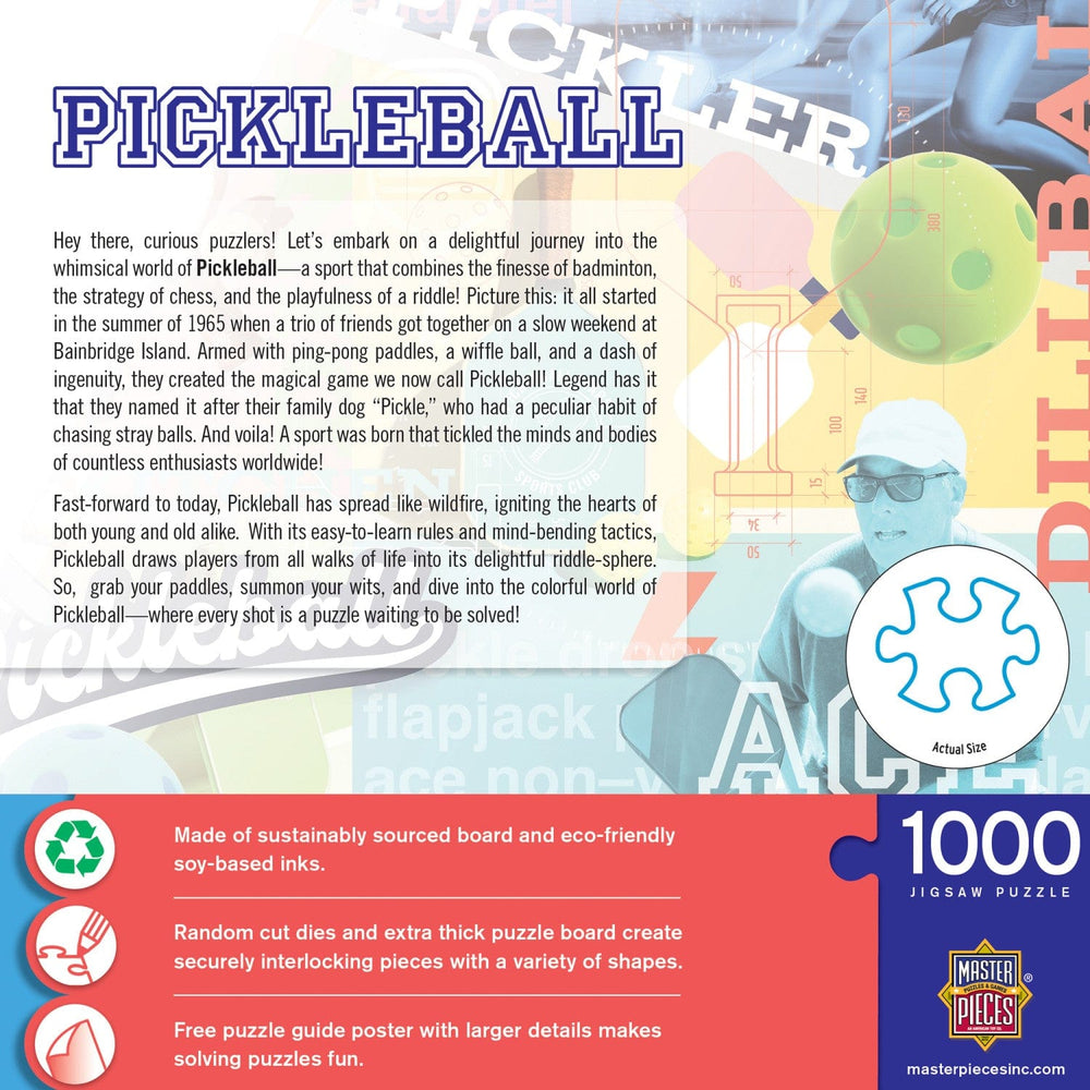 Pickleball - 1000 Piece Jigsaw Puzzle (ONLINE ORDER ONLY)