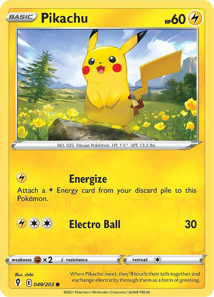 Pikachu (049/203) [Sword & Shield: Evolving Skies] (Online Only)