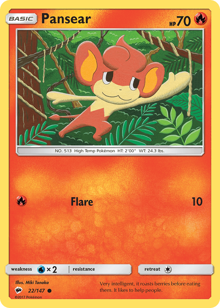 Pansear (22/147) [Sun & Moon: Burning Shadows] (Online Only)