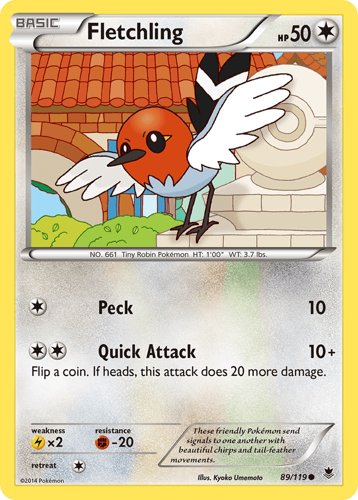 Fletchling (89/119) [XY: Phantom Forces] (Online Only)