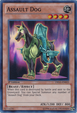 Assault Dog [DRLG-EN033] Super Rare (ONLINE ORDER ONLY)